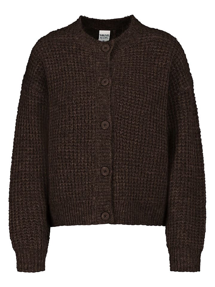 Cardigan in Braun
