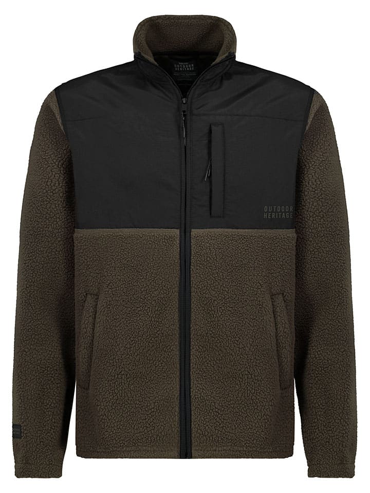 Fleecejacke in Braun