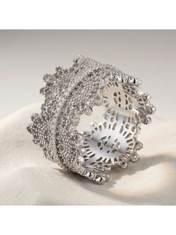 Silber-Ring mit Edelsteinen