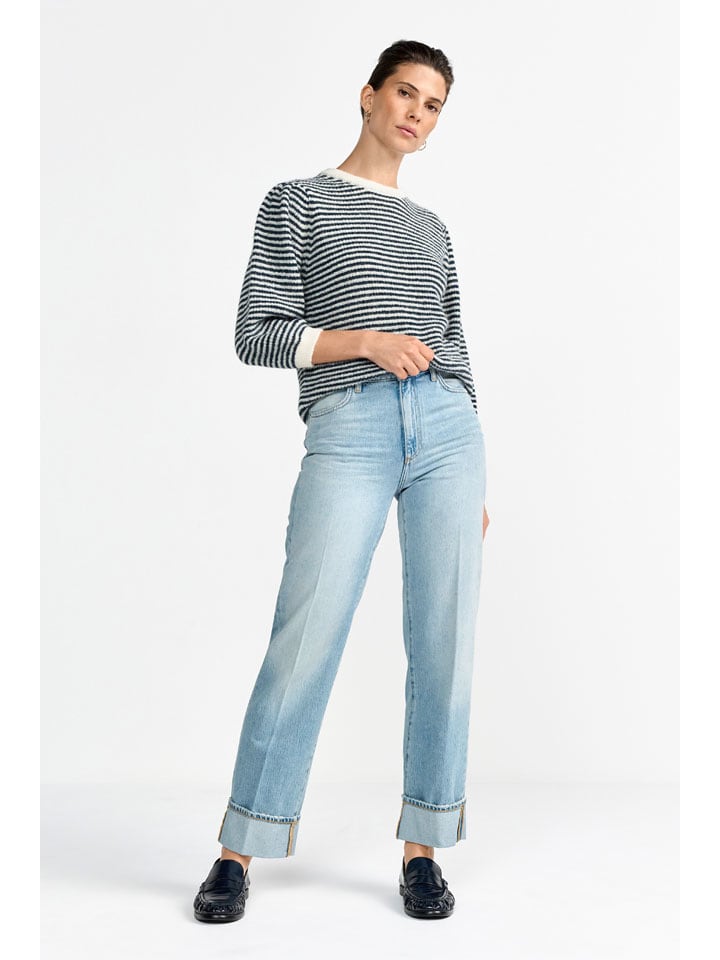 Sweter w kolorze czarno-białym