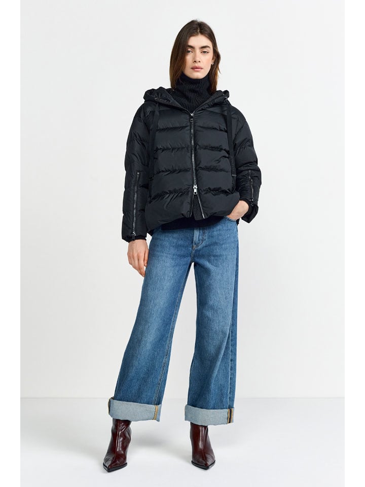 Steppjacke in Schwarz