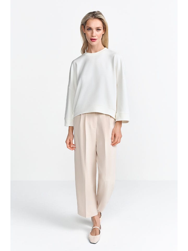 Sweatshirt in Weiß