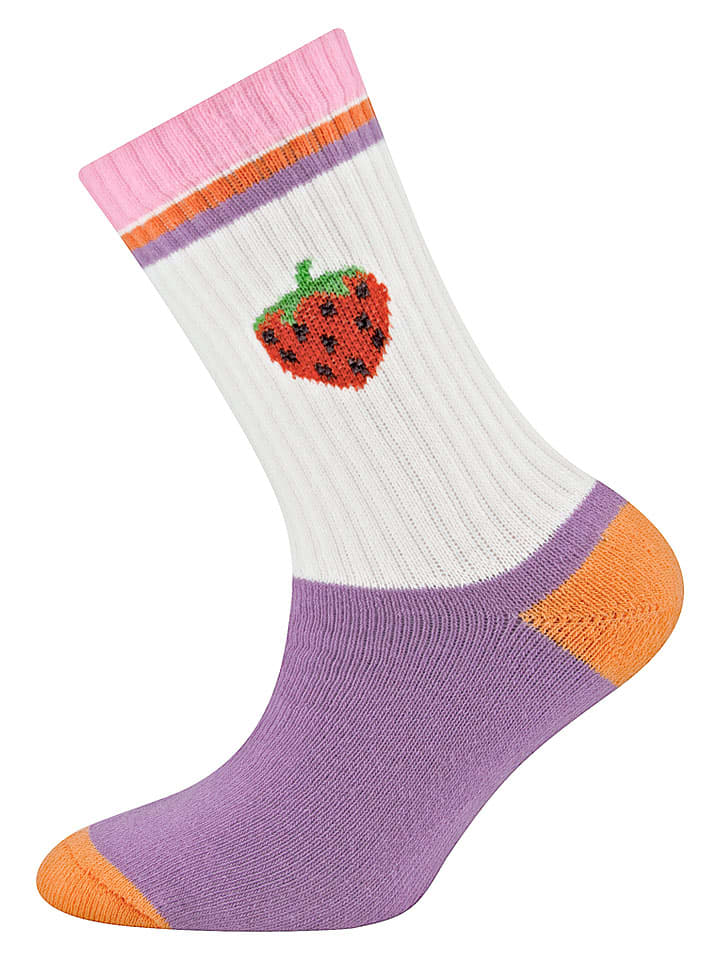 Tennissocken "Erdbeere" in Bunt