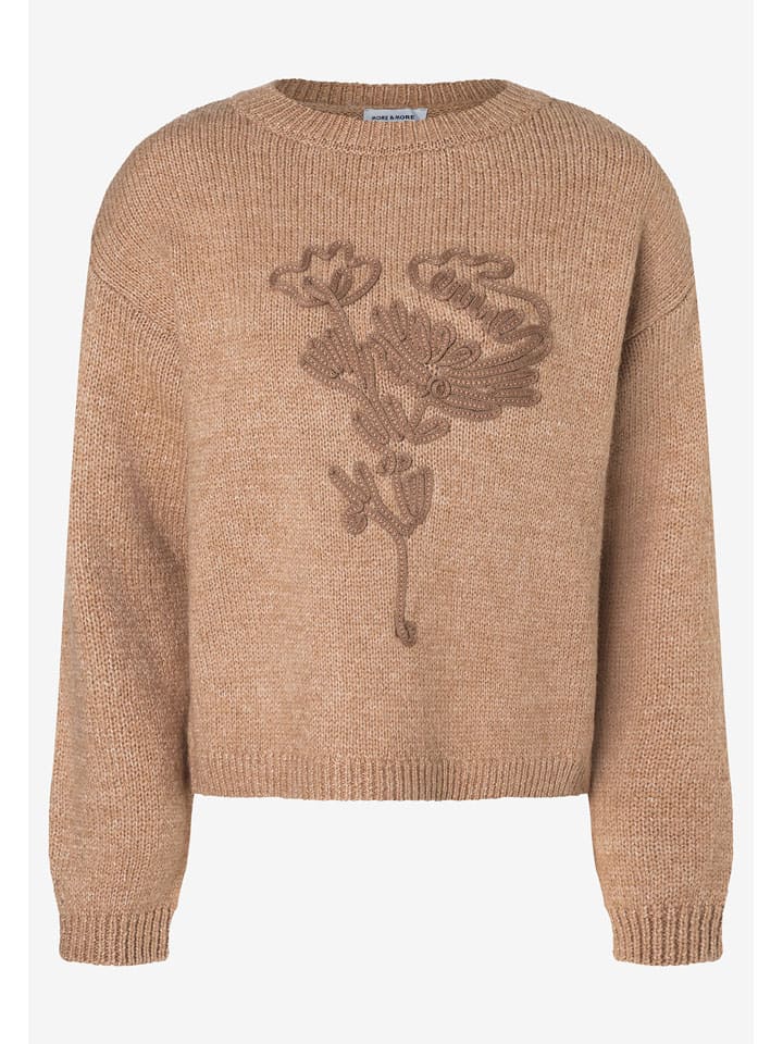 Sweter w kolorze jasnobrązowym