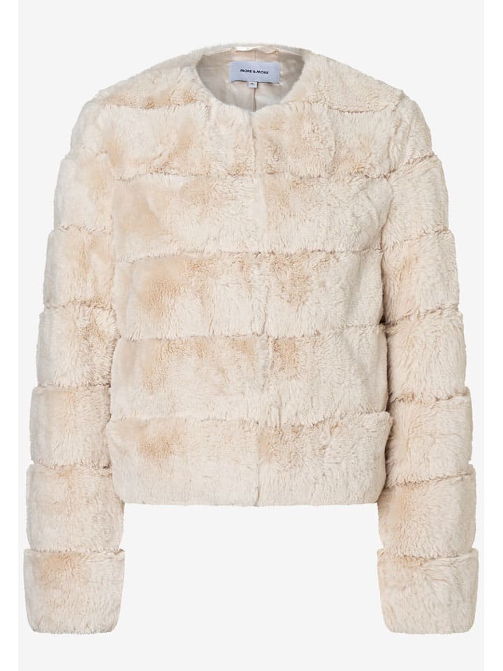 Teddyjacke in Beige