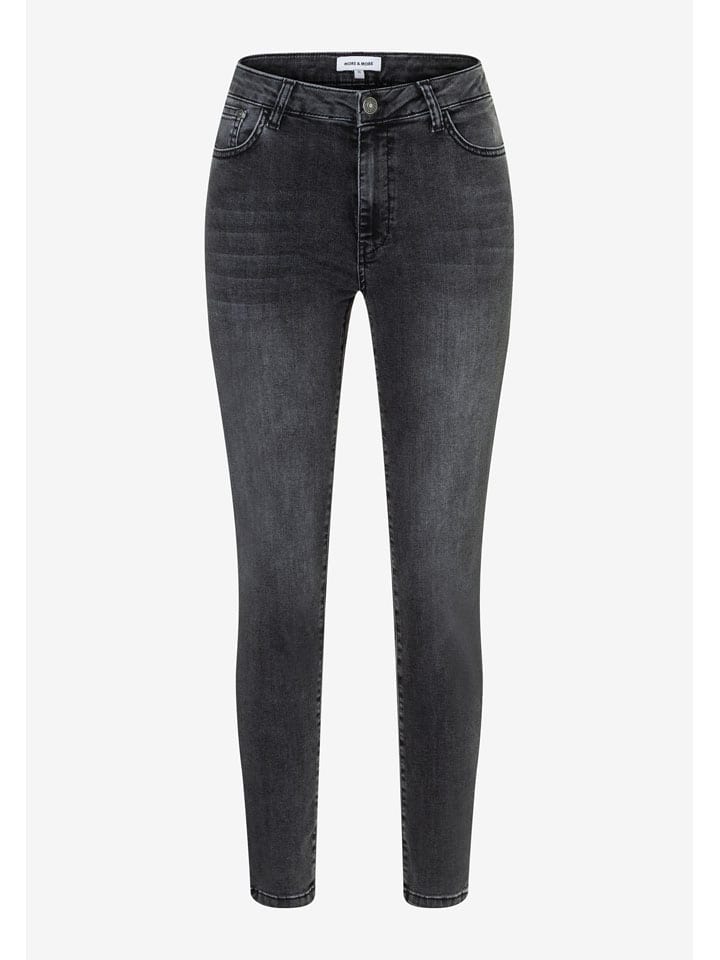 Dżinsy - Skinny fit - w kolorze czarnym