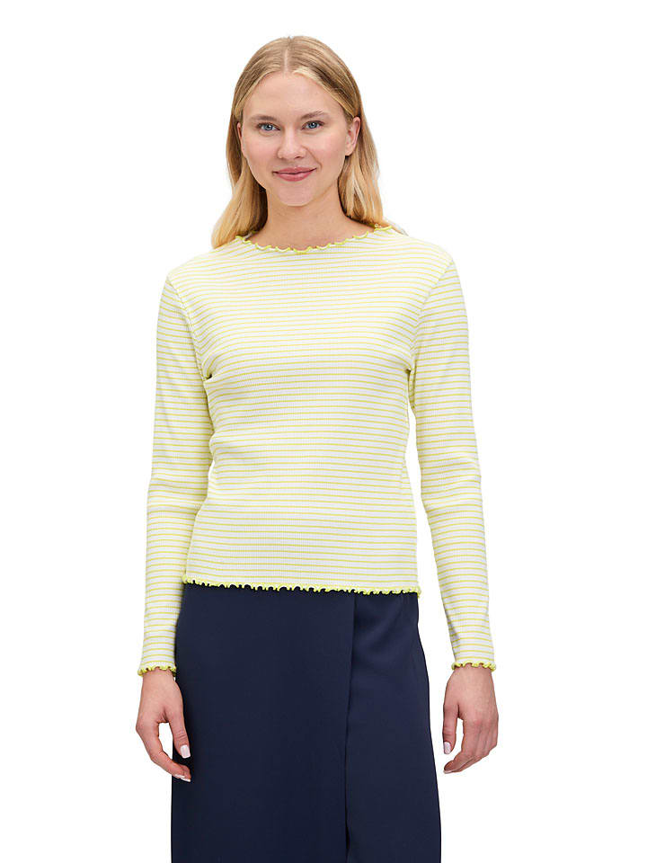 Longsleeve in Creme/ Gelb