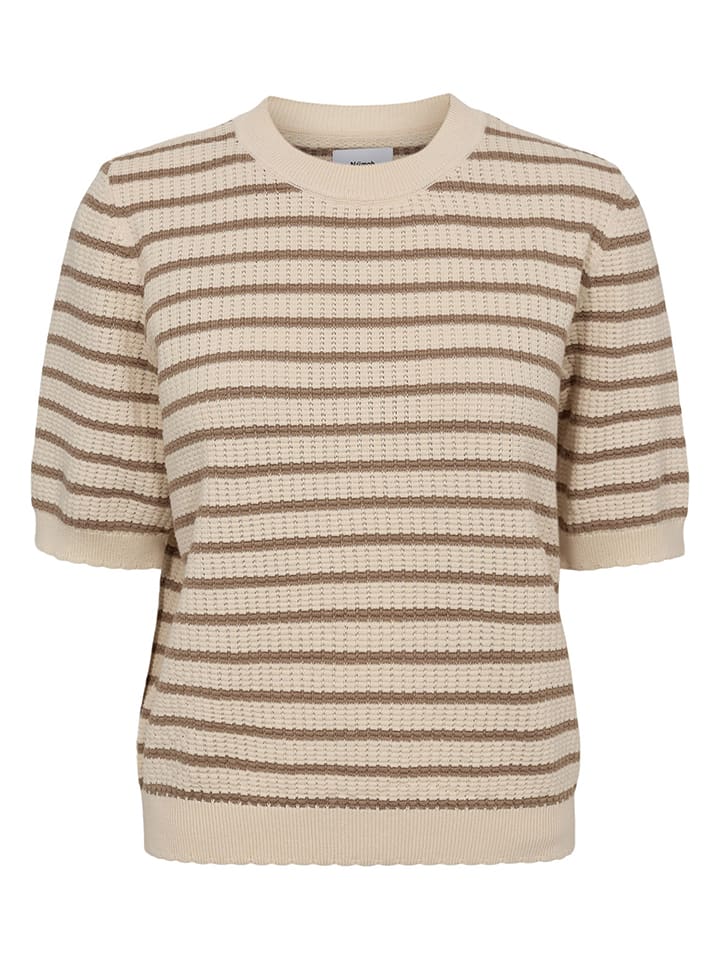 Sweter "Nunicole" w kolorze brązowo-beżowym