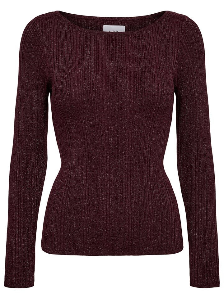 Sweter "Nujaney" w kolorze bordowym