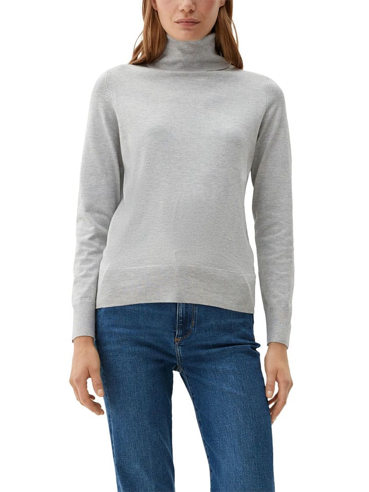 Rollkragenpullover in Grau