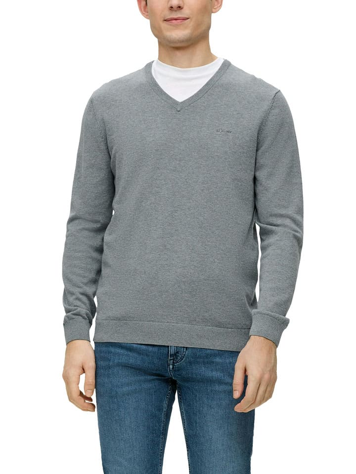Sweter w kolorze szarym