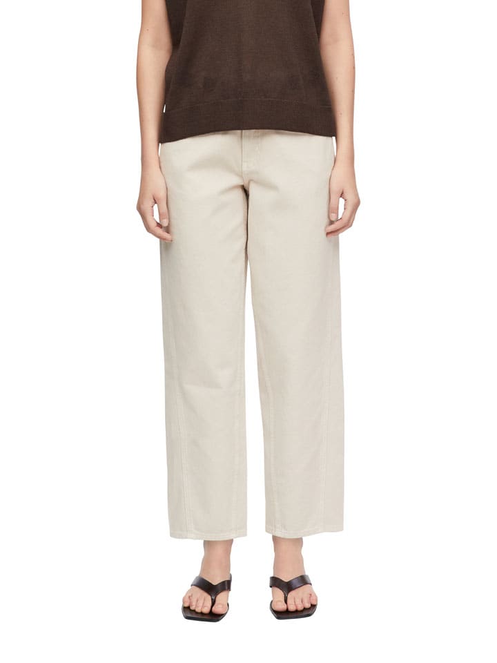 Jeans - Barrel fit - in Creme