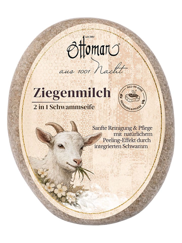 Mydło "Goat's milk" z gąbką