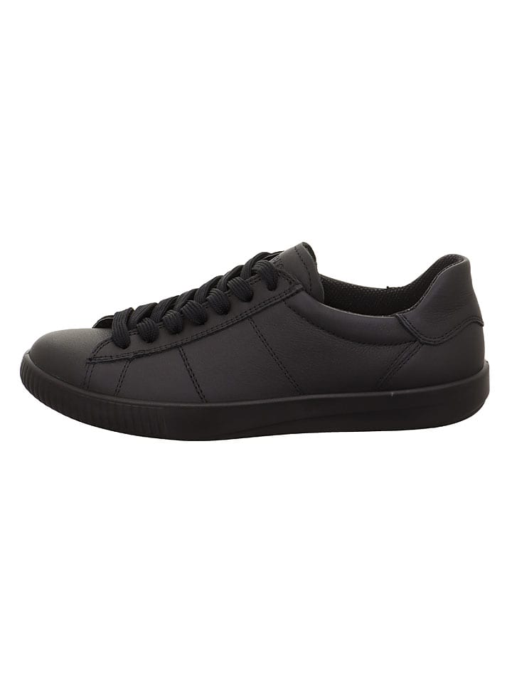 Leren sneakers "Silence" zwart
