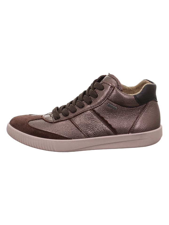 Sneakersy "Silence" w kolorze brązowym