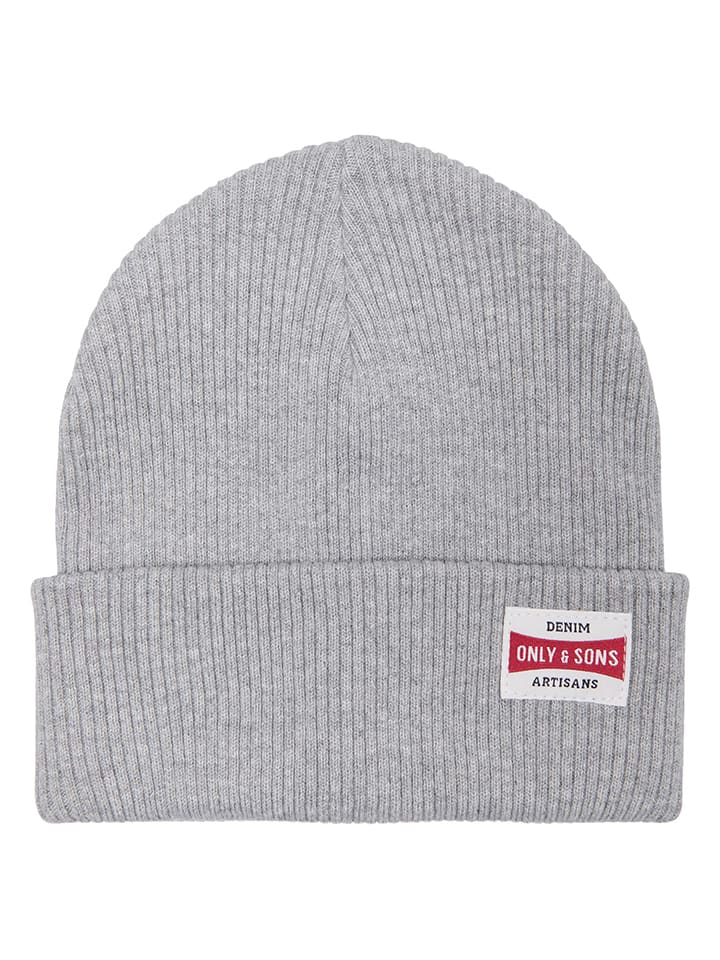 Czapka beanie w kolorze szarym