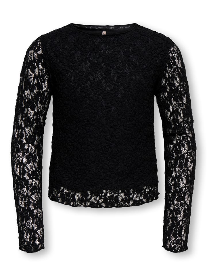 Longsleeve "Leika" in Schwarz