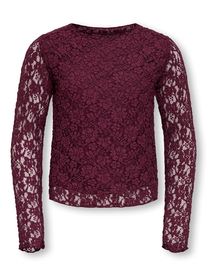 Longsleeve "Leika" in Bordeaux