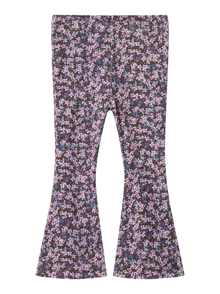 Schlagleggings "Pojatas" in Braun/ Lila