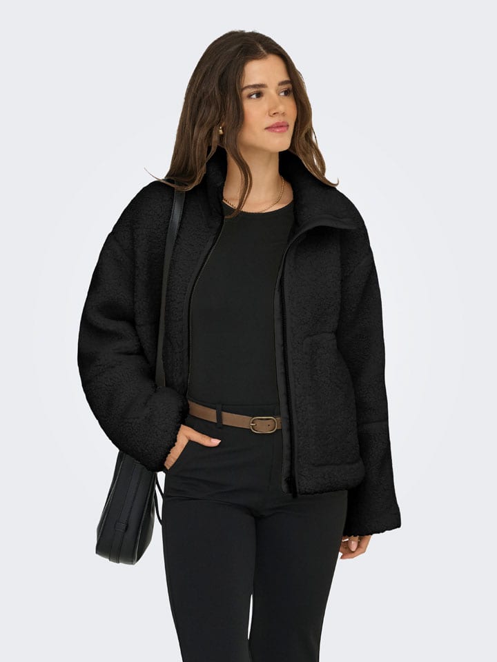 Fleece vest zwart