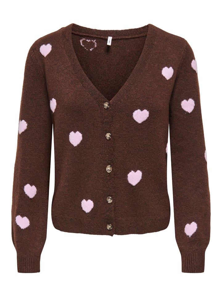 Cardigan in Braun