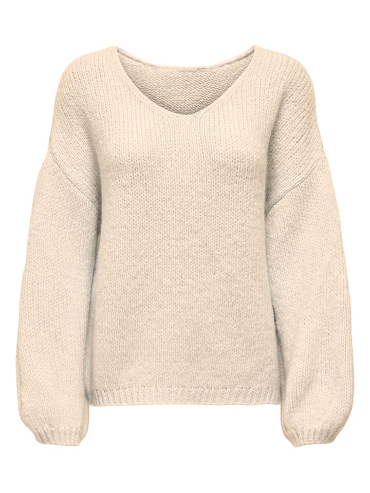 Sweter w kolorze beżowym