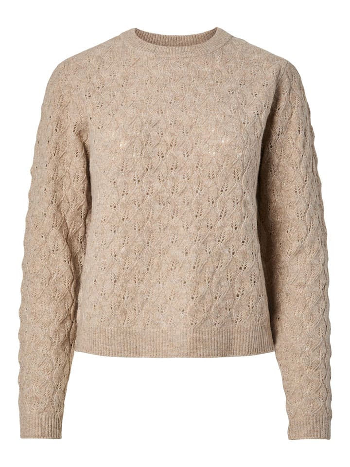 Sweter w kolorze beżowym