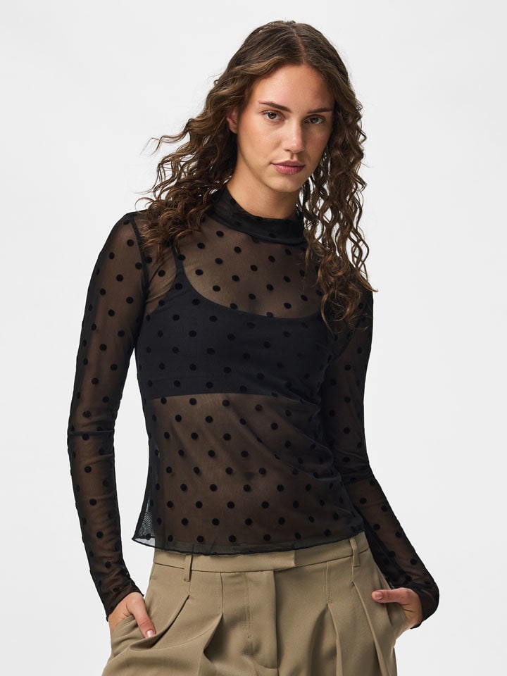 Longsleeve in Schwarz