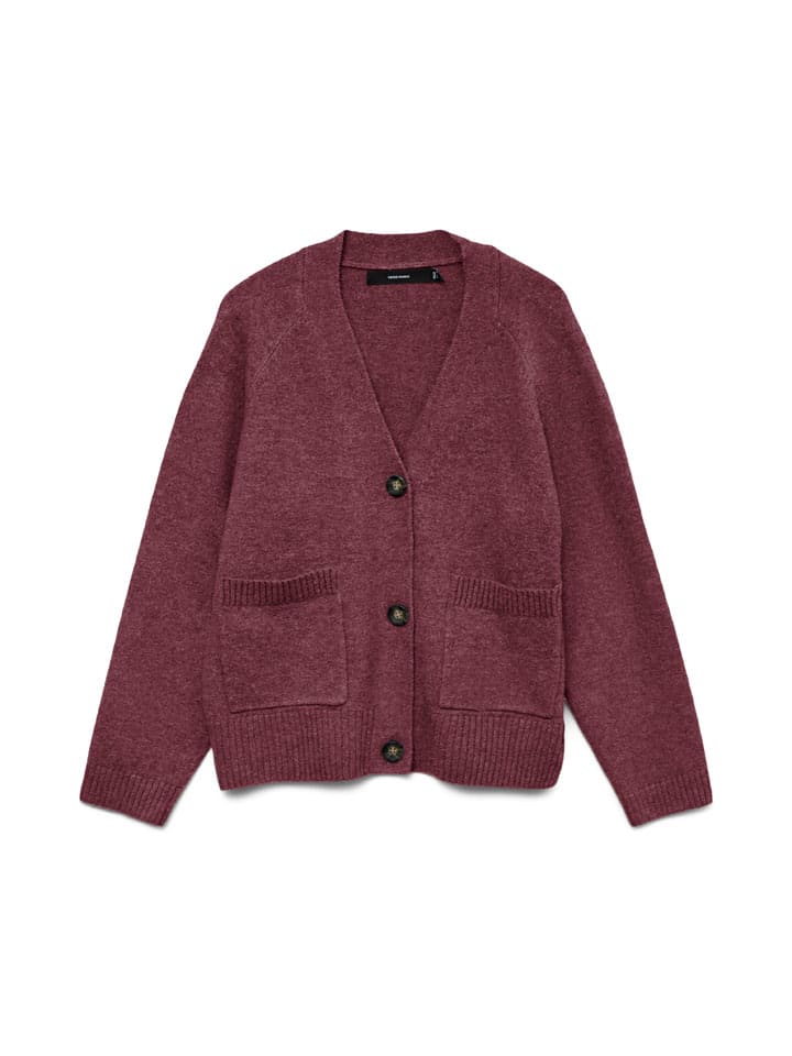 Cardigan in Beere