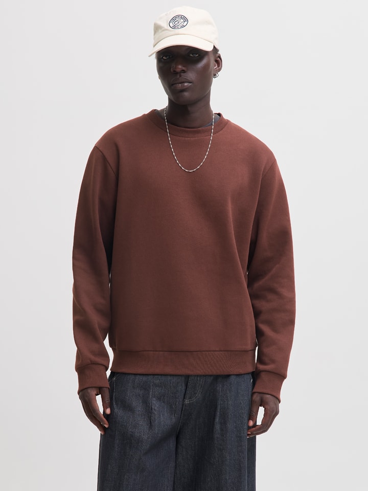 Sweatshirt in Hellbraun