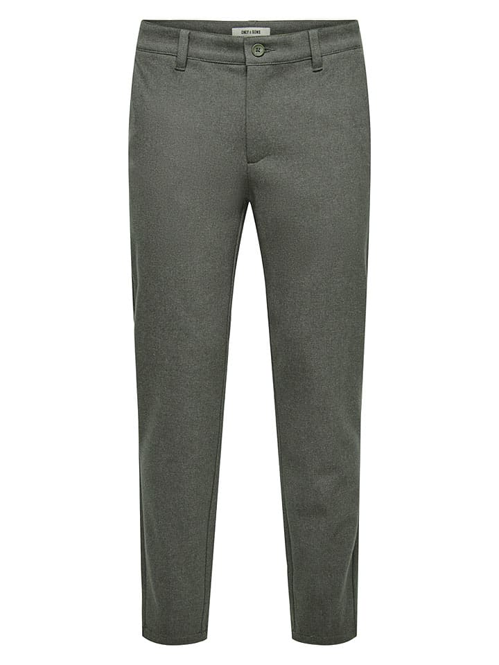 Chinobroek "Mark" - slim fit - grijs