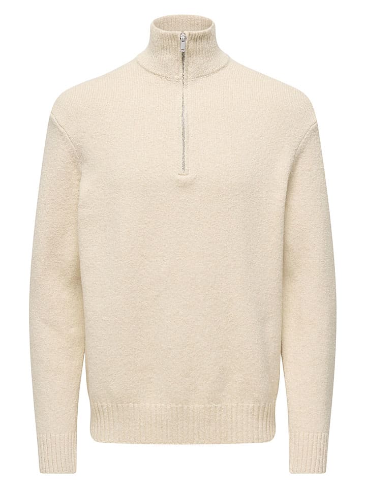 Sweter "James" w kolorze kremowym