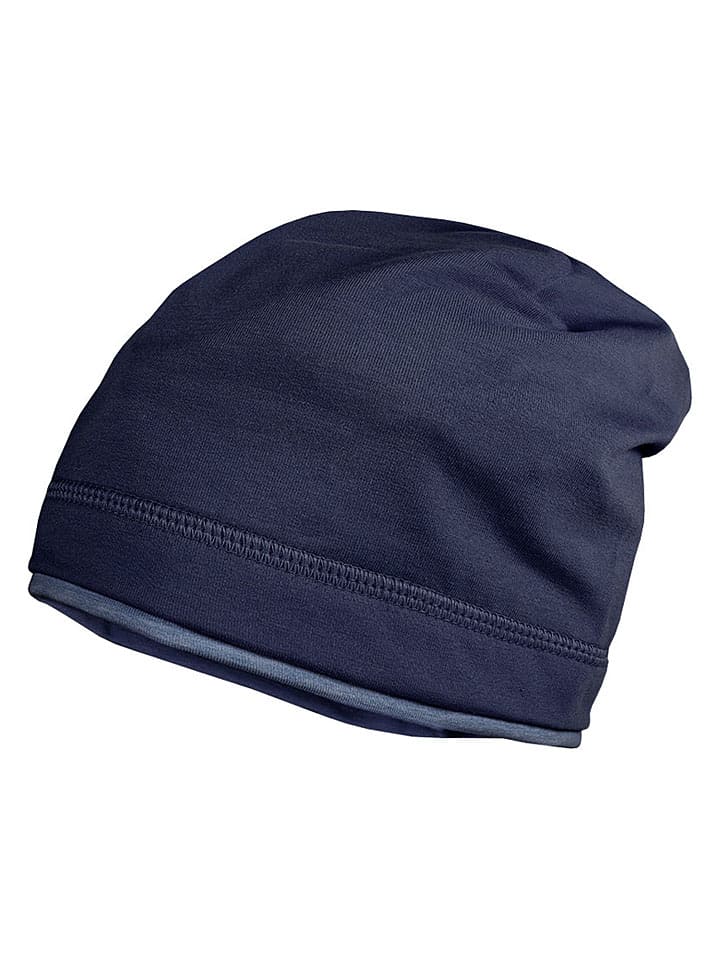 Czapka beanie w kolorze granatowym