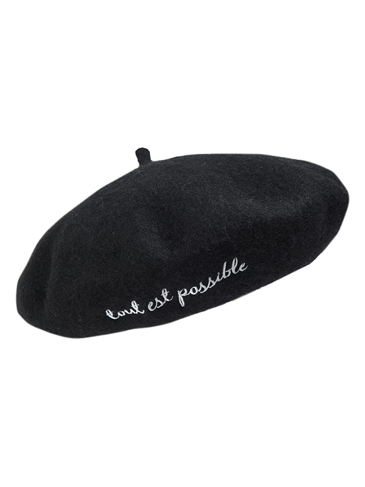 Beret w kolorze czarnym