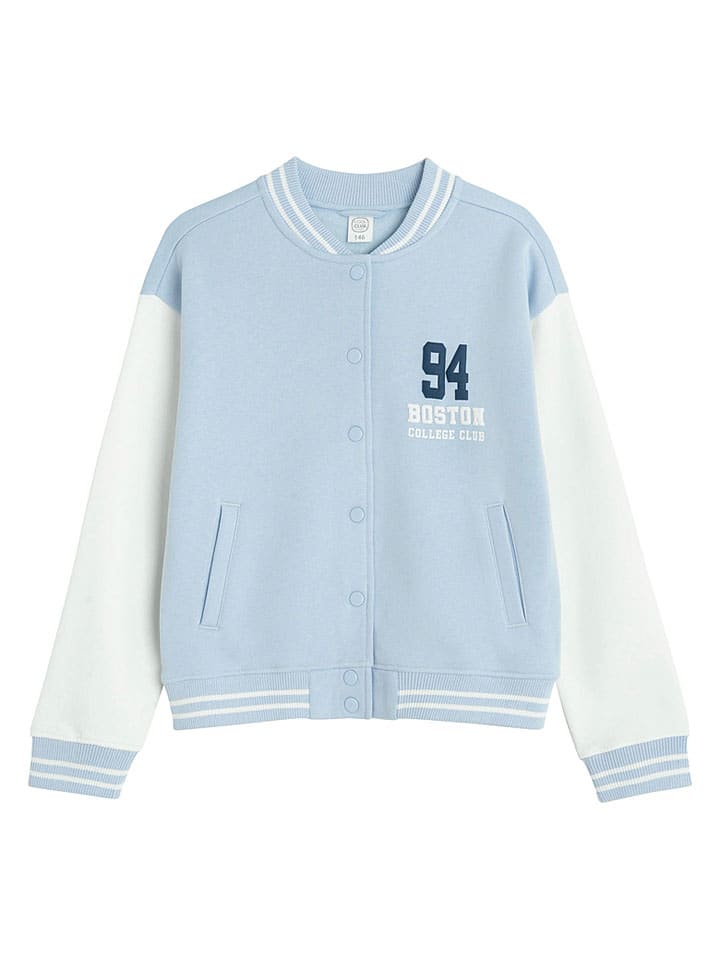 Bluza w kolorze błękitno-białym