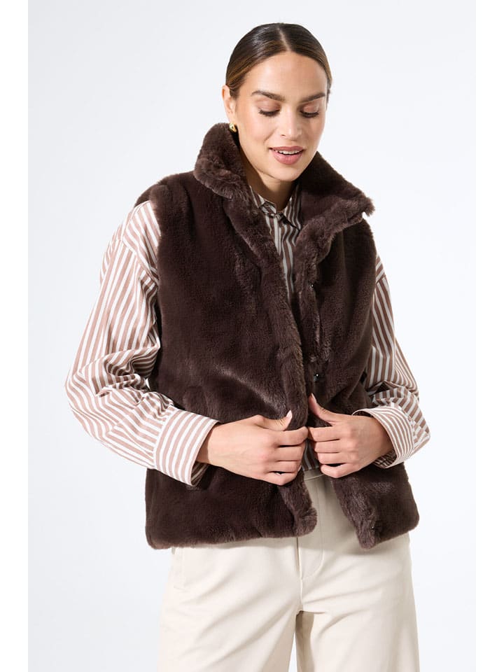 Teddybodywarmer donkerbruin