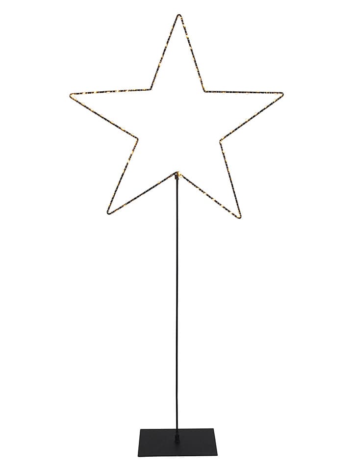 Stojąca gwiazda LED "Mira" w kolorze czarnym - 50 x 100 cm