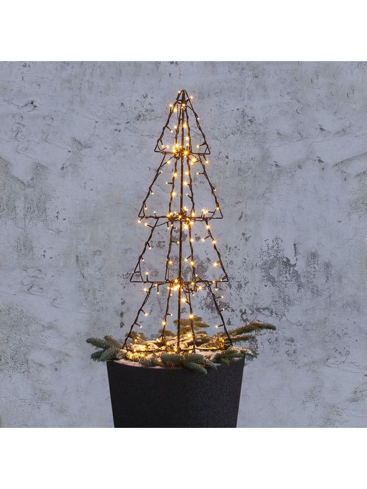 Dekoracyjna lampa LED "Foldy" w kolorze czarnym - wys. 90 cm