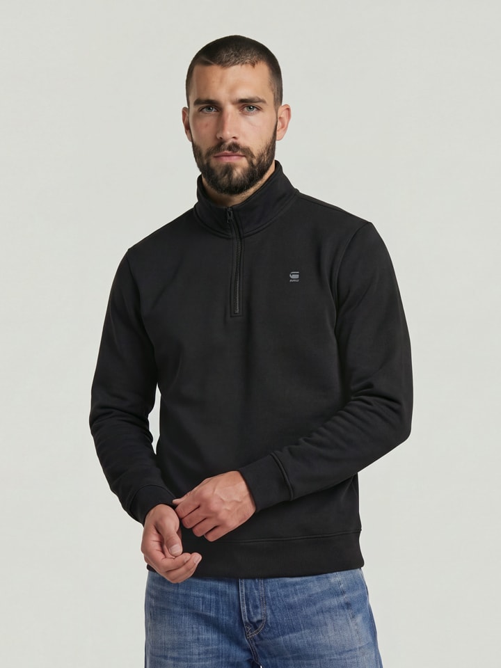 Sweatshirt in Schwarz