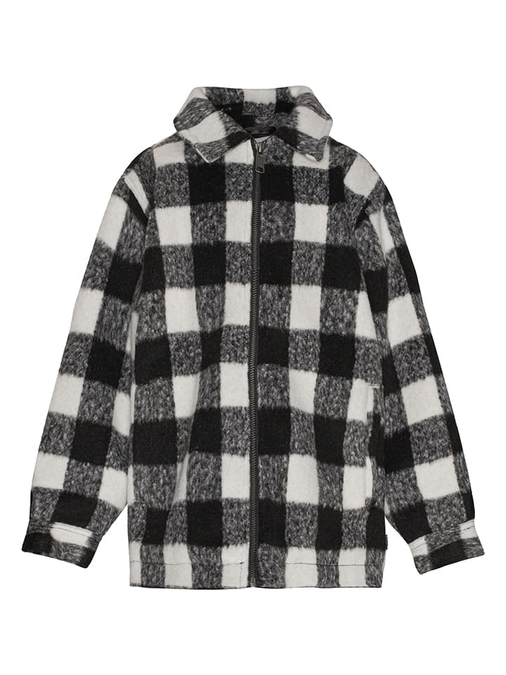 Blouson wit/zwart