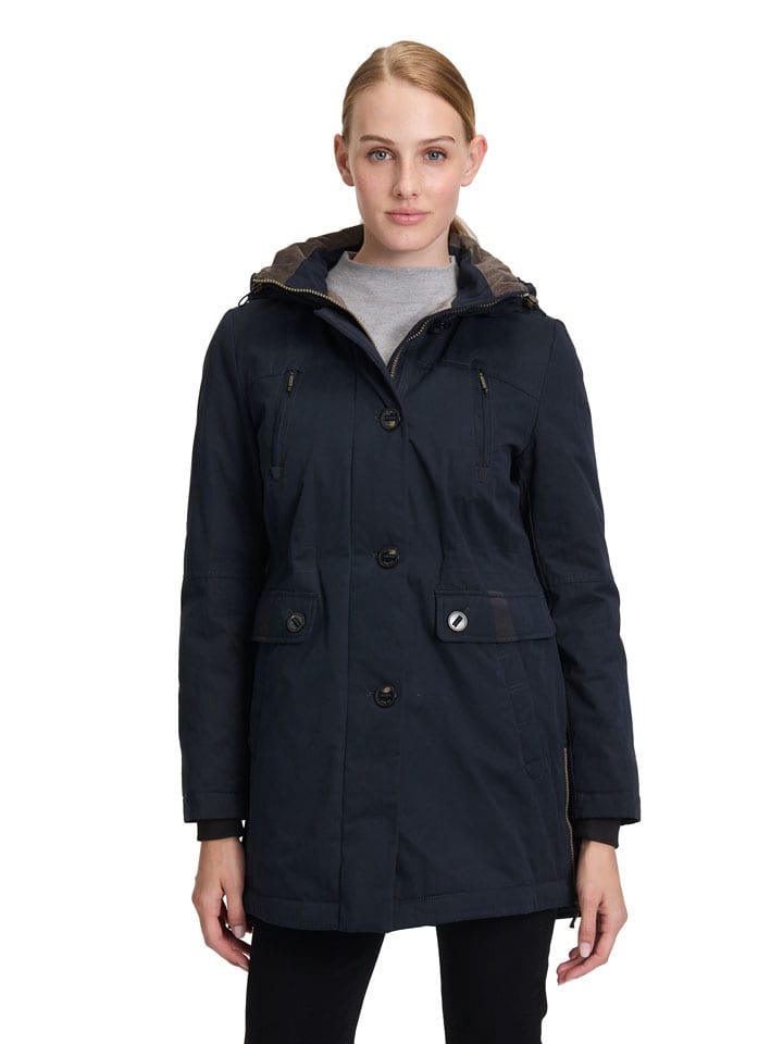 Parka w kolorze granatowym