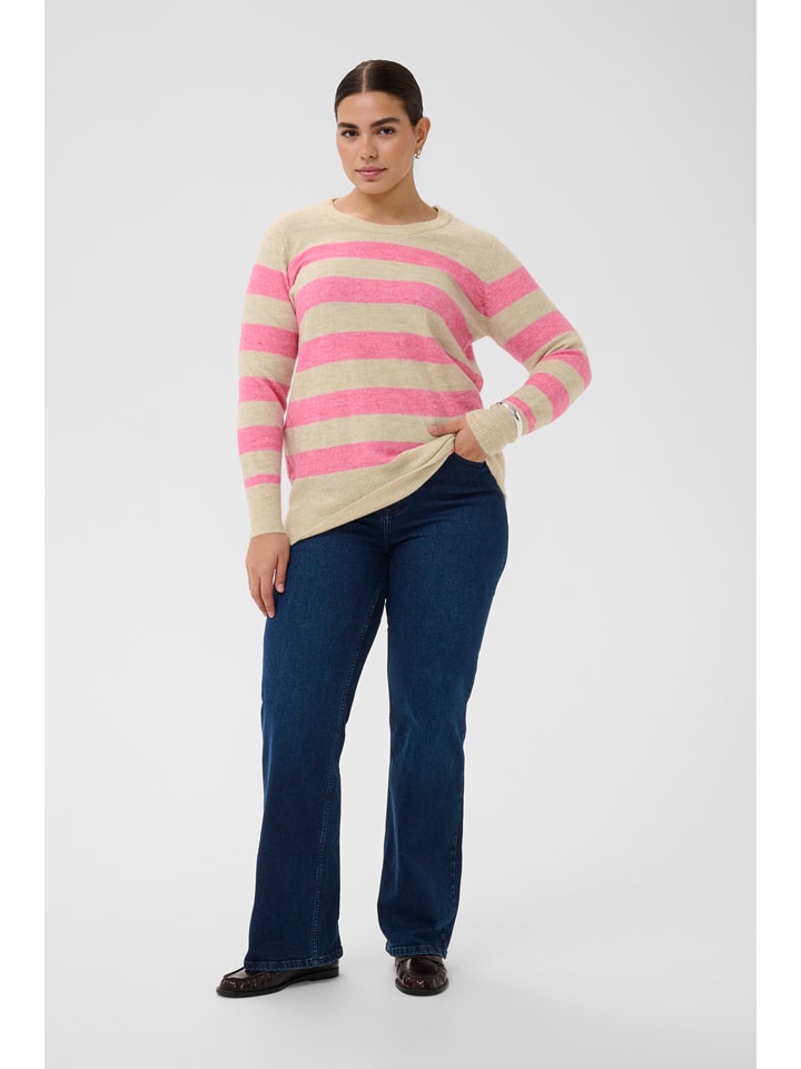 Sweter "niela" w kolorze jasnoróżowo-beżowym