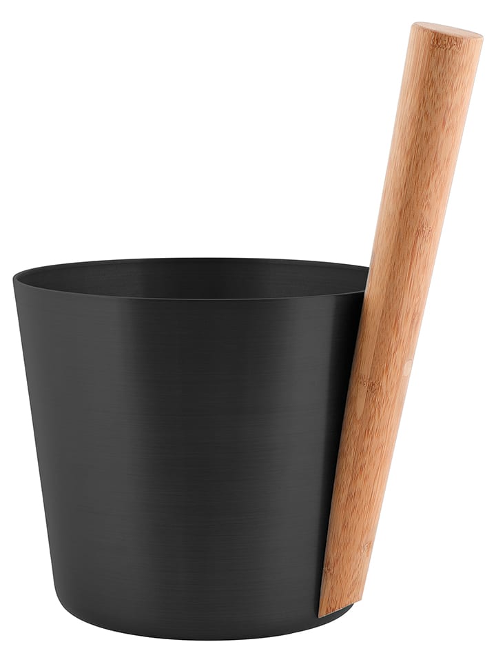 Saunakübel in Schwarz - 5 l