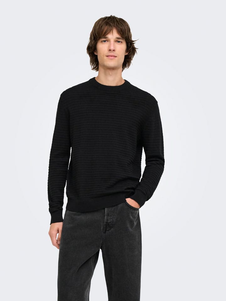 Sweter "Storm" w kolorze czarnym