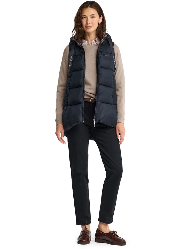 Kamizelka pikowana w kolorze granatowym