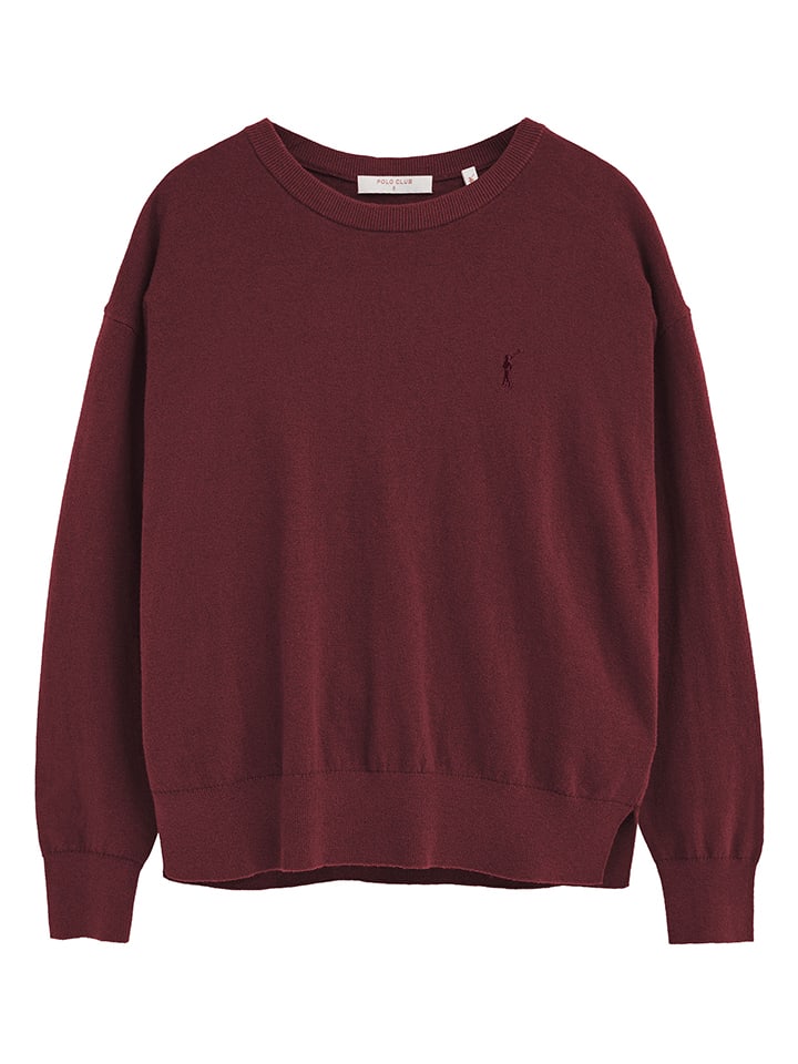 Sweter w kolorze bordowym