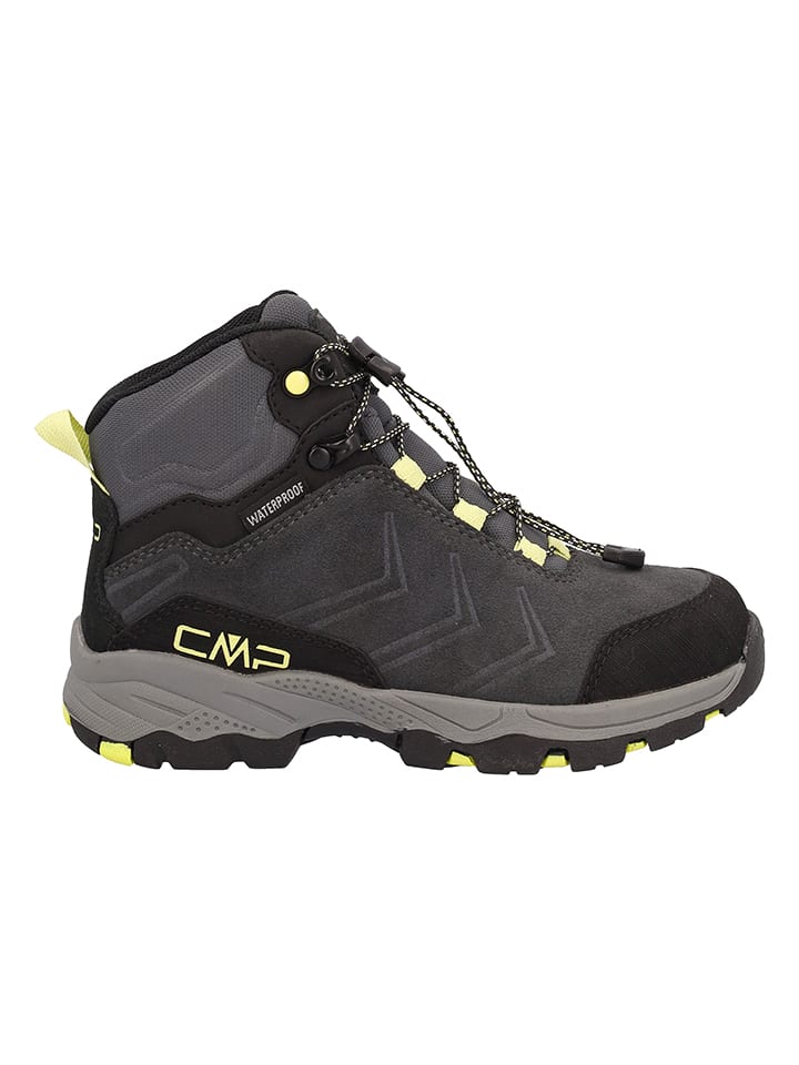 Skórzane buty trekkingowe "Melnick Mid" w kolorze antracytowym