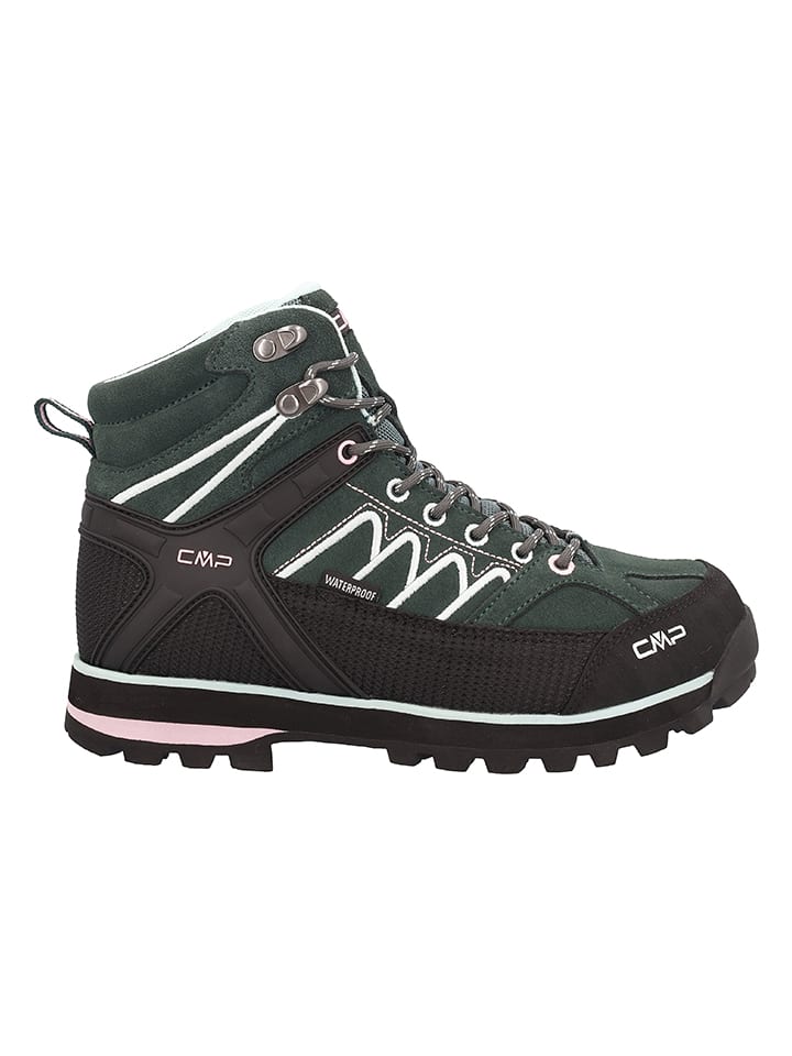 Leren trekkingschoenen "Moon Mid" groen