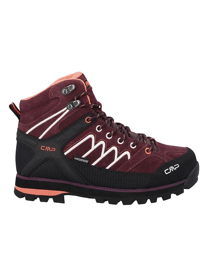 Leren trekkingschoenen "Moon Mid" rood