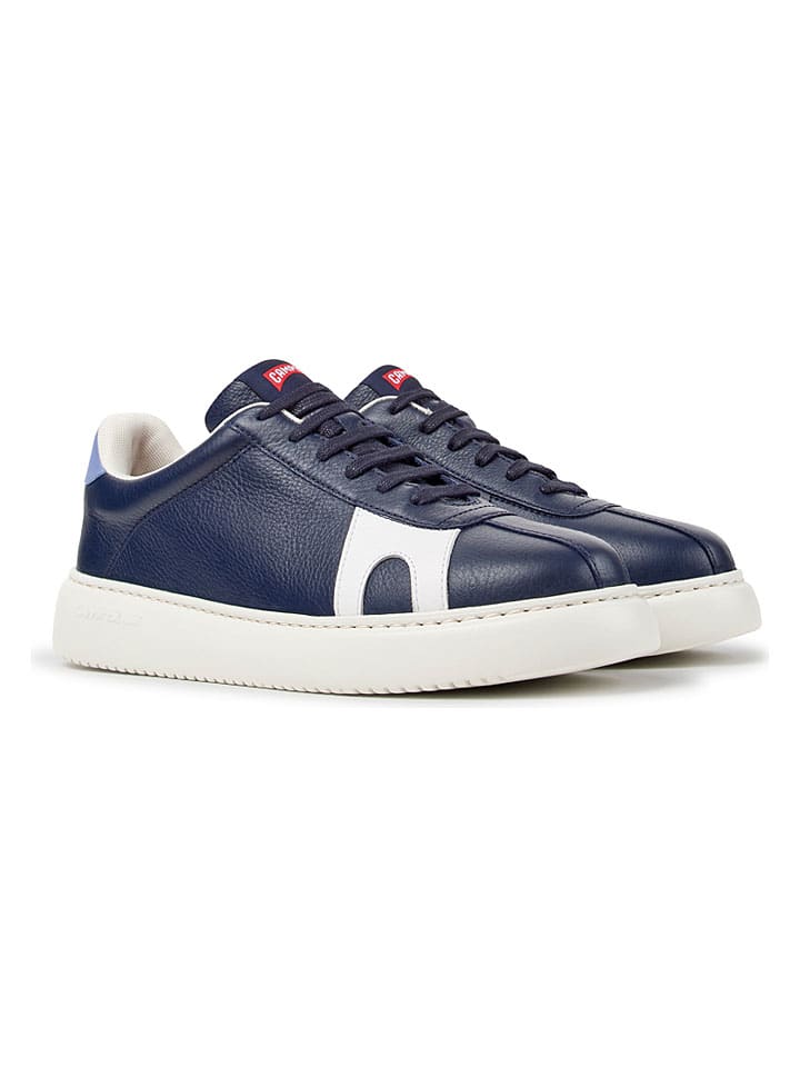 Leren sneakers donkerblauw